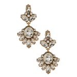 Glam Crystal Wisteria Marquise Stud Earrings 